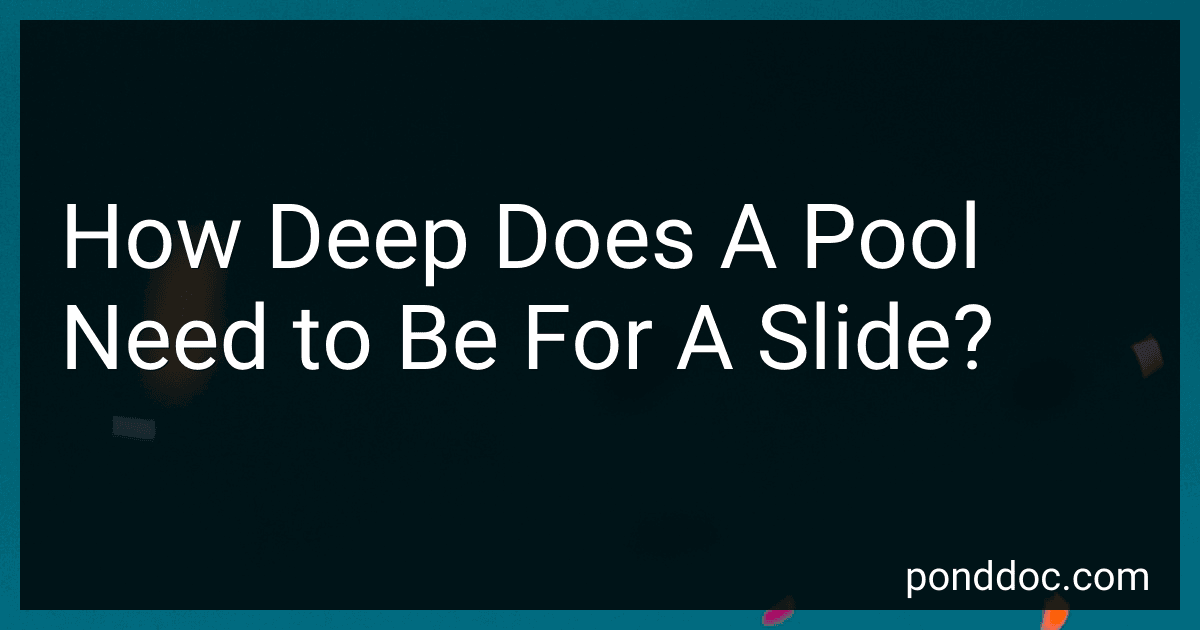 How Deep Does A Pool Need to Be For A Slide? image