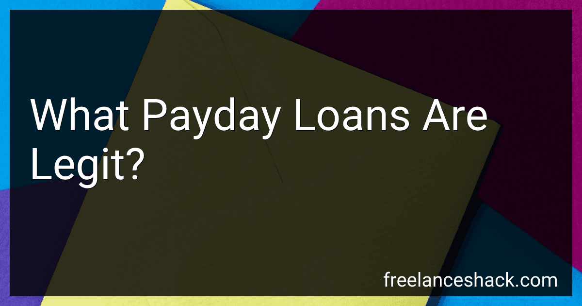 What Payday Loans Are Legit? image