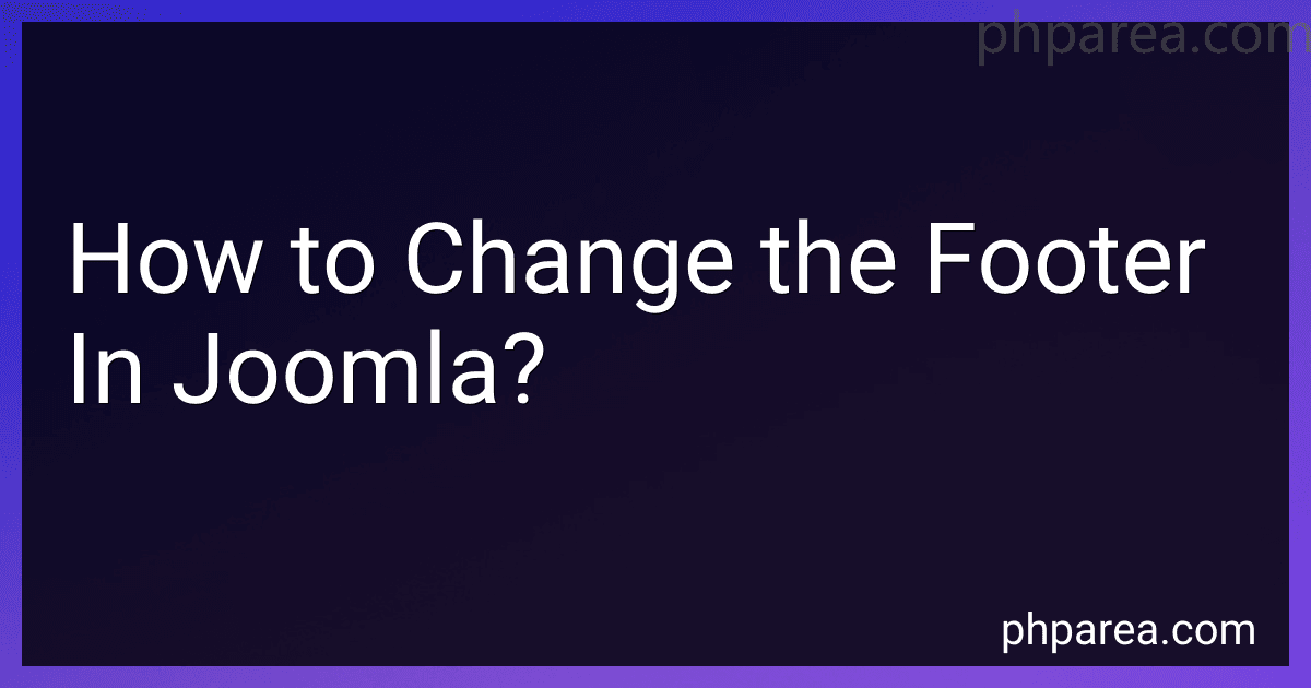 How to Change the Footer In Joomla? image