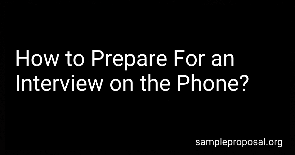How to Prepare For an Interview on the Phone? image