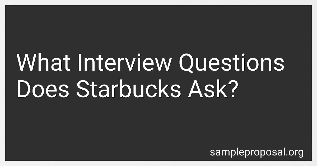 What Interview Questions Does Starbucks Ask? image