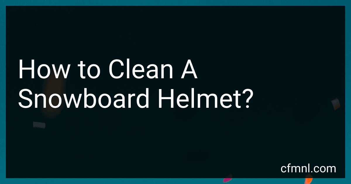How to Clean A Snowboard Helmet? image