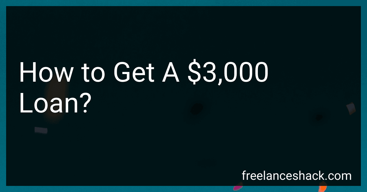 How to Get A $3,000 Loan? image