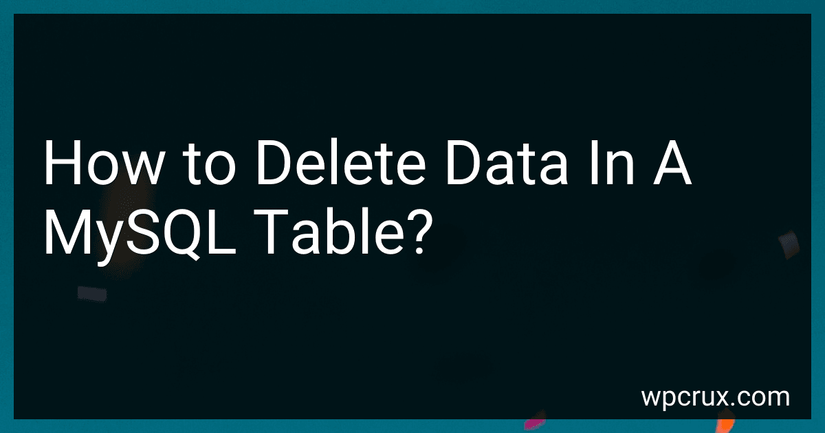 How to Delete Data In A MySQL Table? image