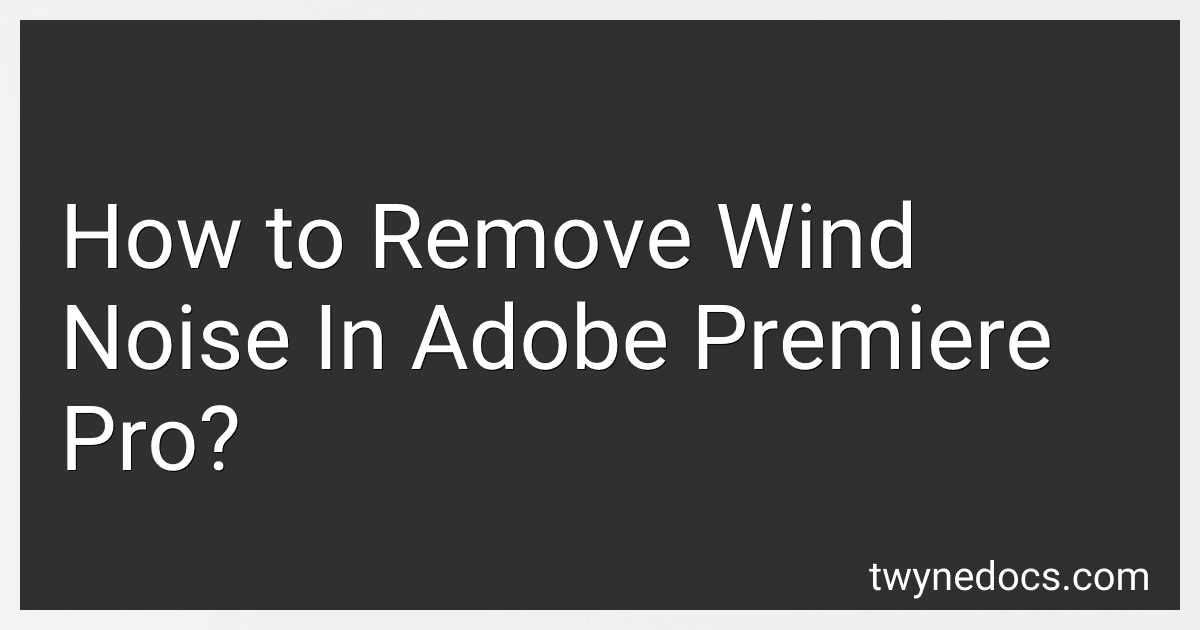 How to Remove Wind Noise In Adobe Premiere Pro? image