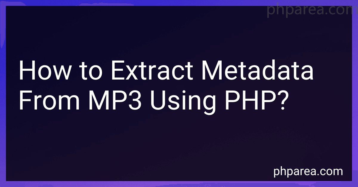 How to Extract Metadata From MP3 Using PHP? image