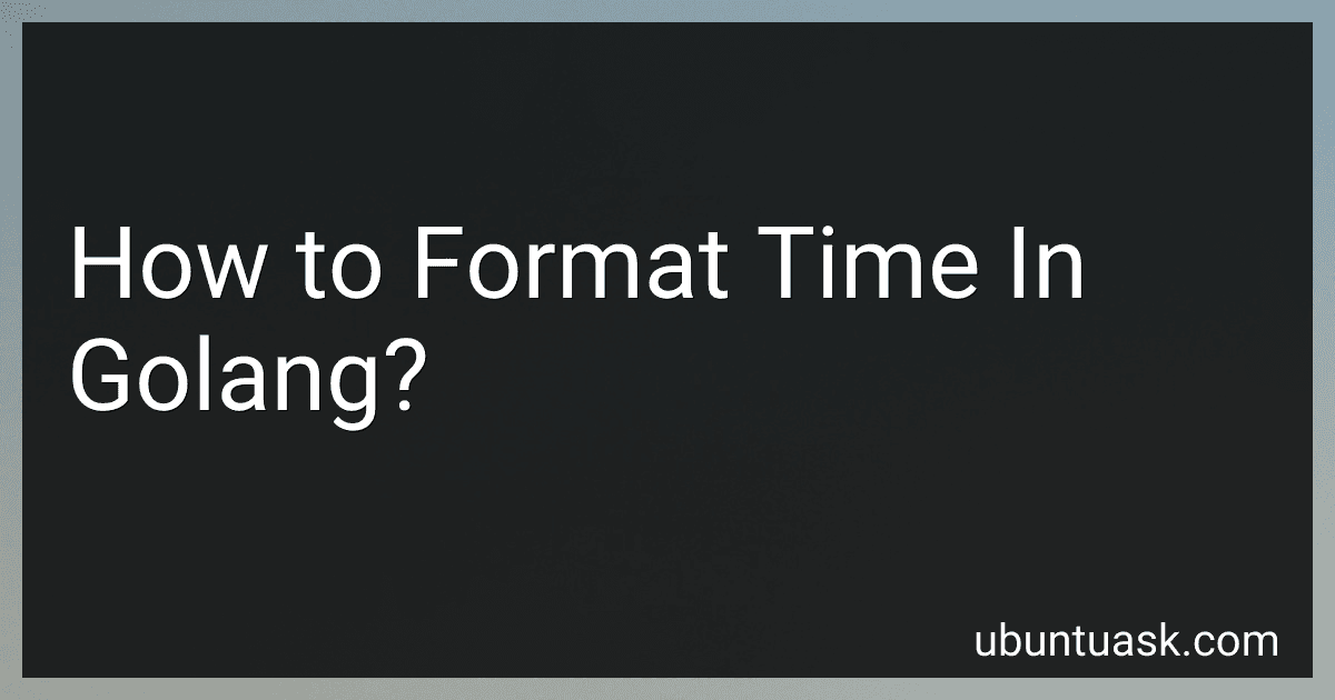 How to Format Time In Golang? image