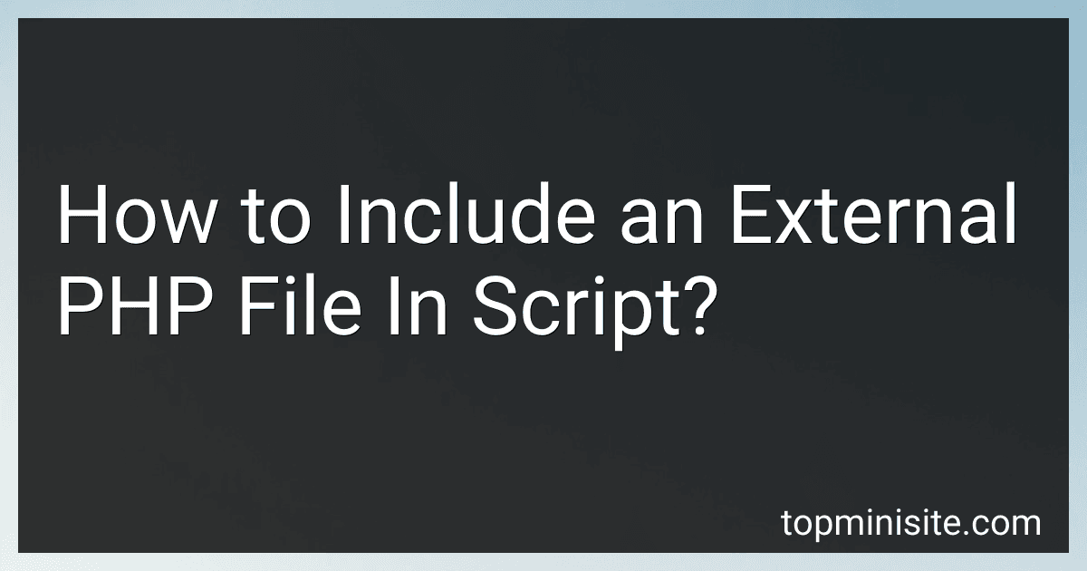 How to Include an External PHP File In Script? image