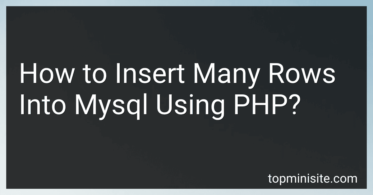 How to Insert Many Rows Into Mysql Using PHP? image