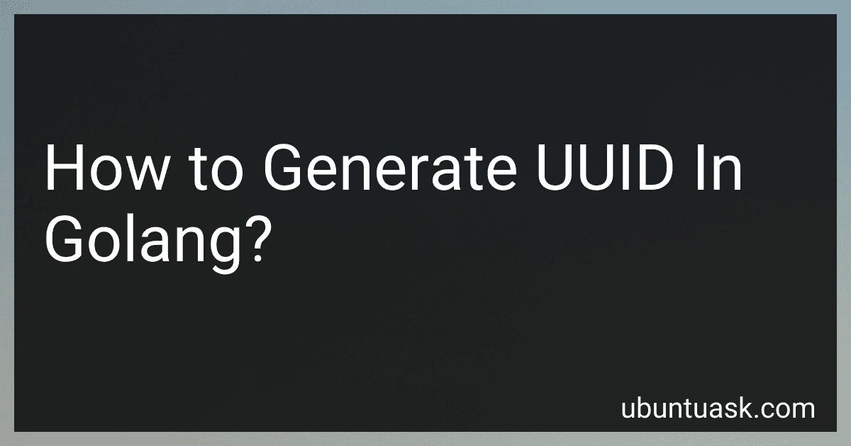 How to Generate UUID In Golang? image