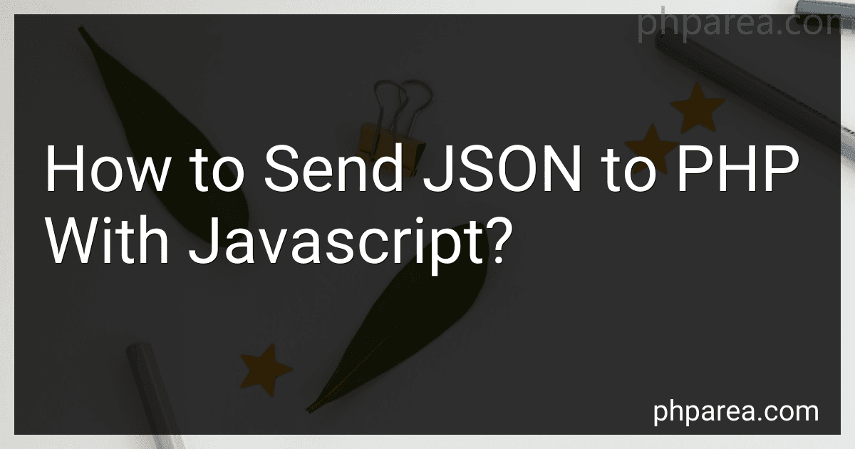 How to Send JSON to PHP With Javascript? image