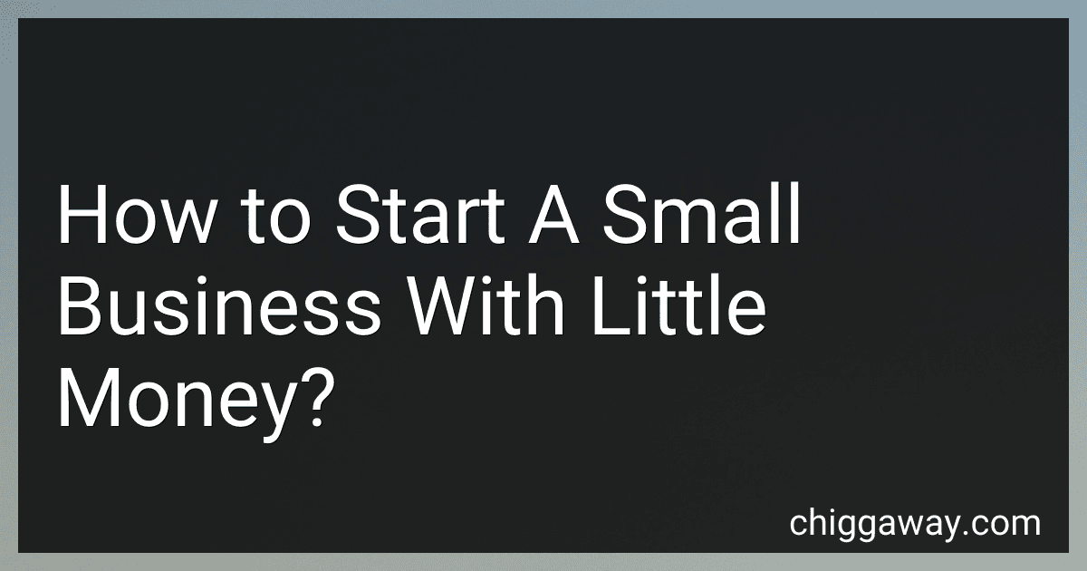 How to Start A Small Business With Little Money? preview
