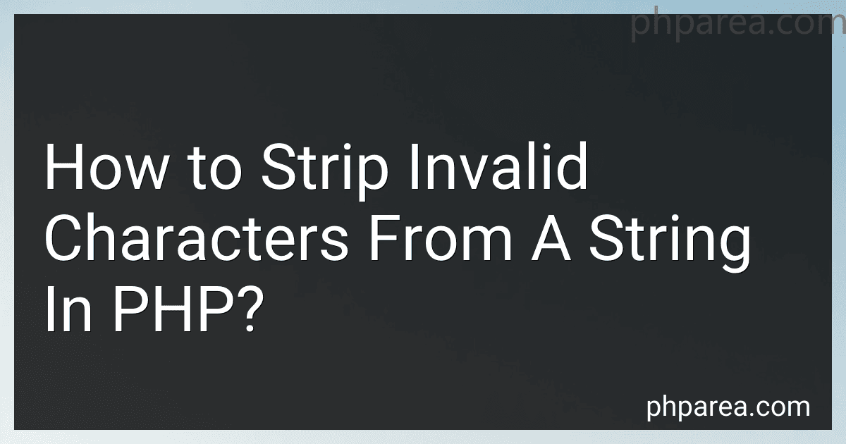 How to Strip Invalid Characters From A String In PHP? image