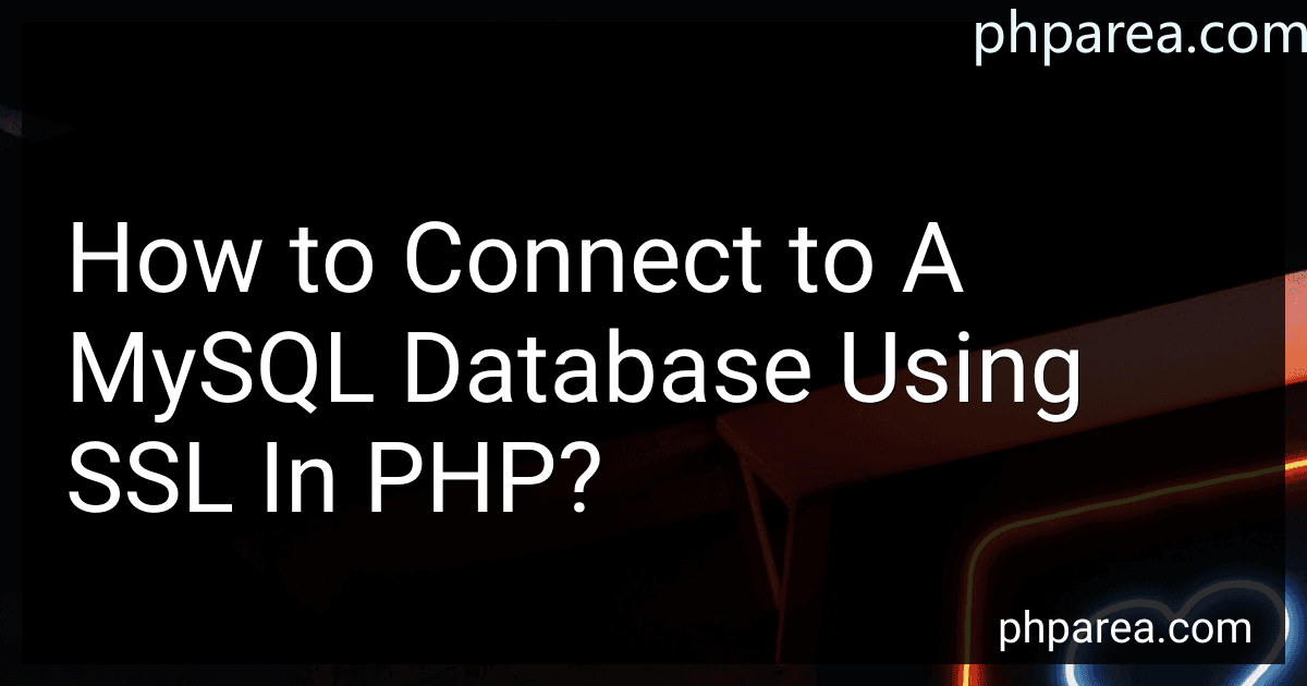 How to Connect to A MySQL Database Using SSL In PHP? image