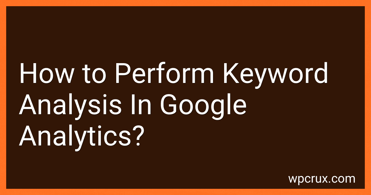 How to Perform Keyword Analysis In Google Analytics? image