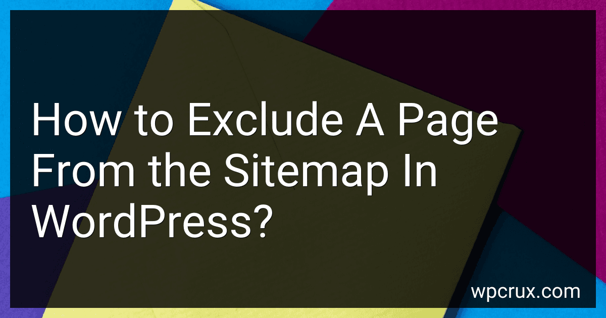 How to Exclude A Page From the Sitemap In WordPress? image