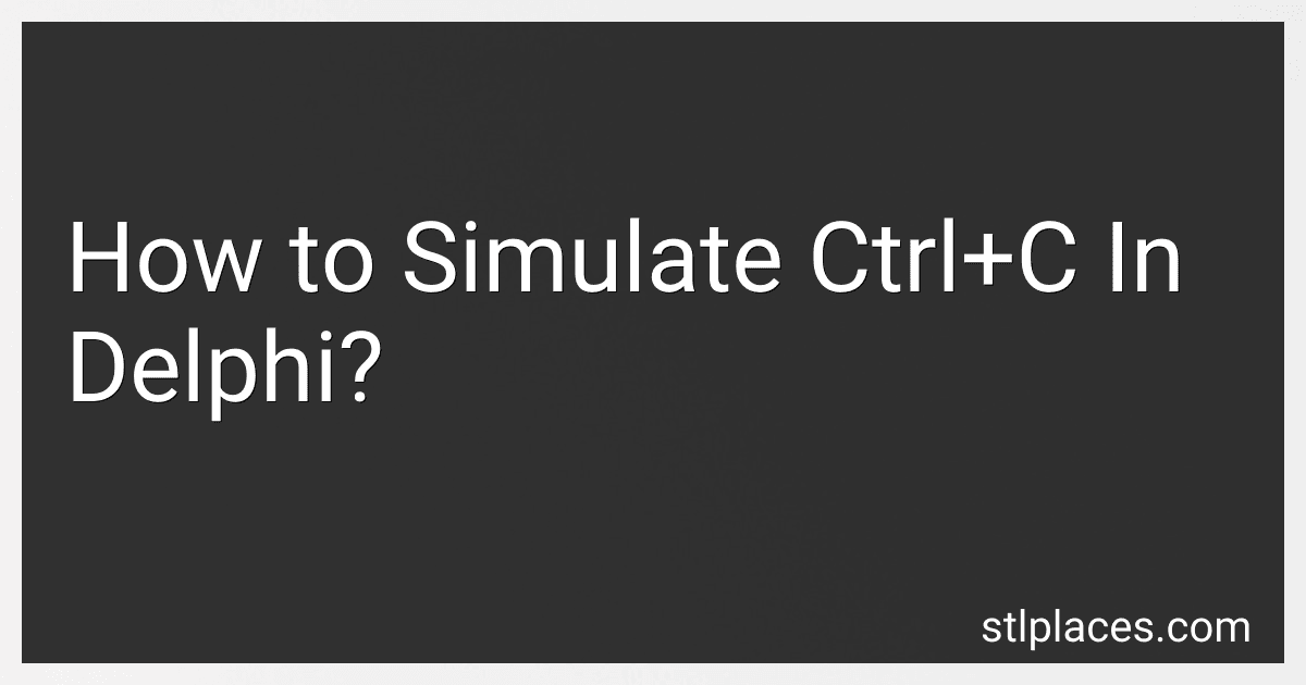 How to Simulate Ctrl+C In Delphi? image
