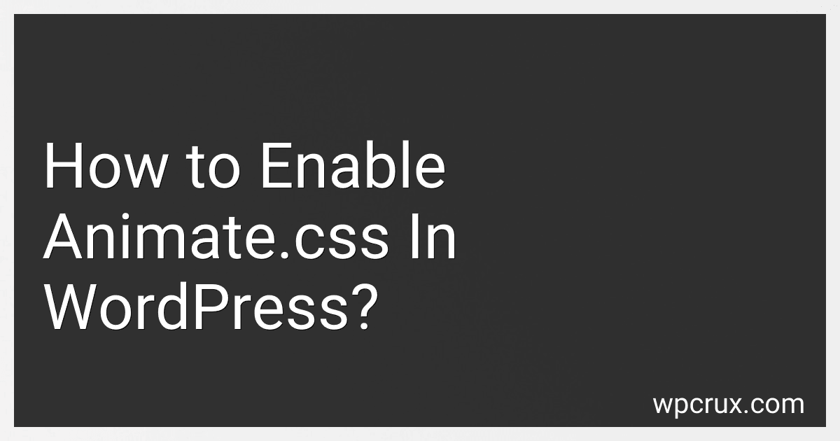 How to Enable Animate.css In WordPress? image