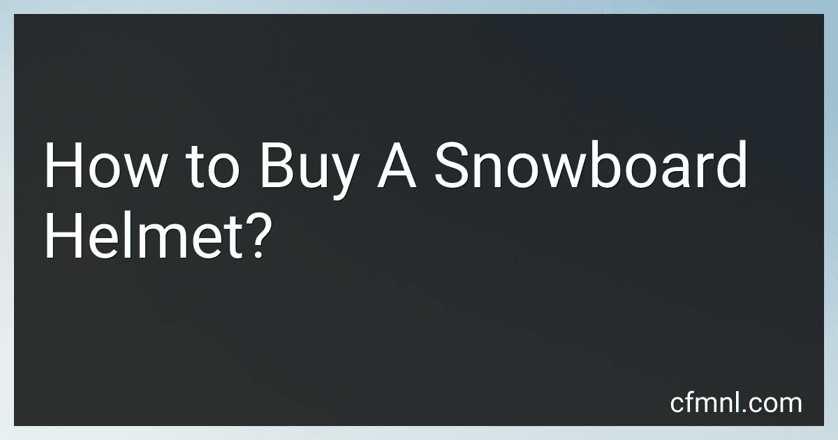 How to Buy A Snowboard Helmet? image