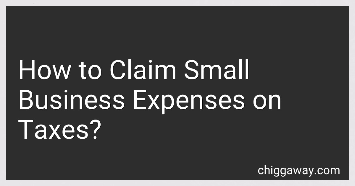 How to Claim Small Business Expenses on Taxes? preview
