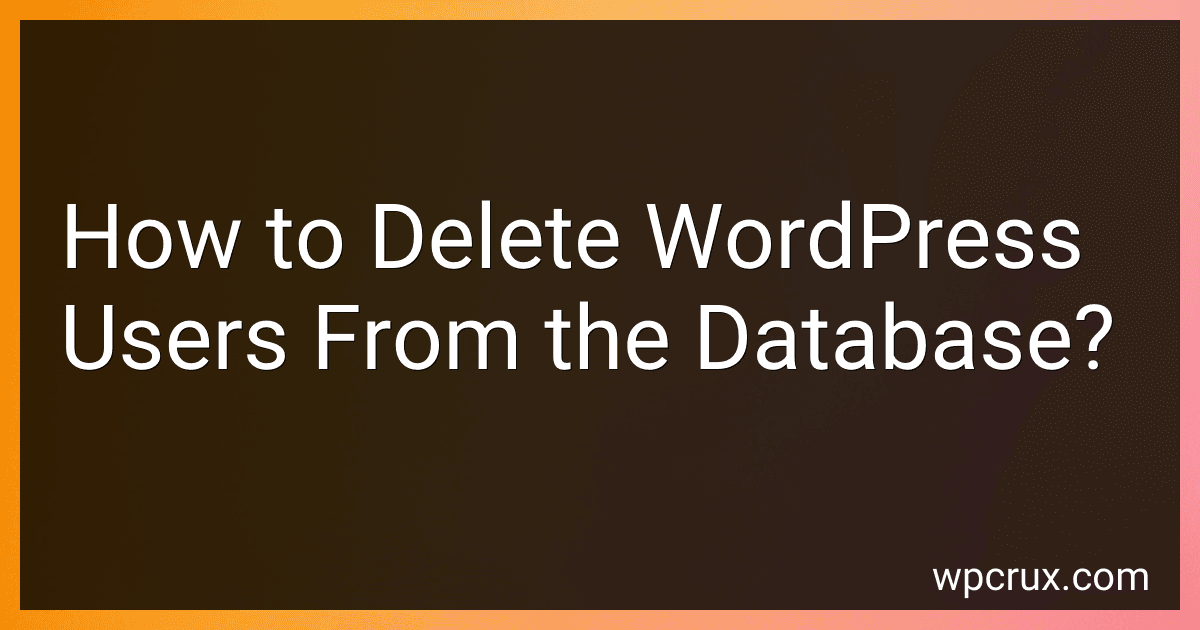 How to Delete WordPress Users From the Database? image