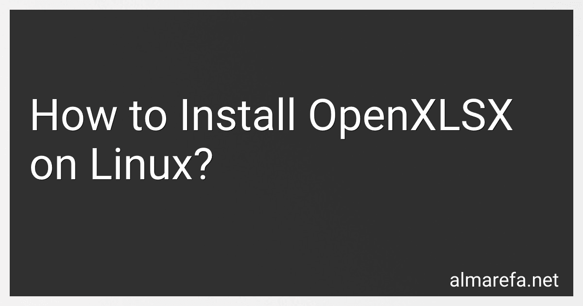 How to Install OpenXLSX on Linux? image