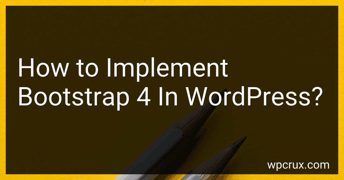How to Implement Bootstrap 4 In WordPress? image