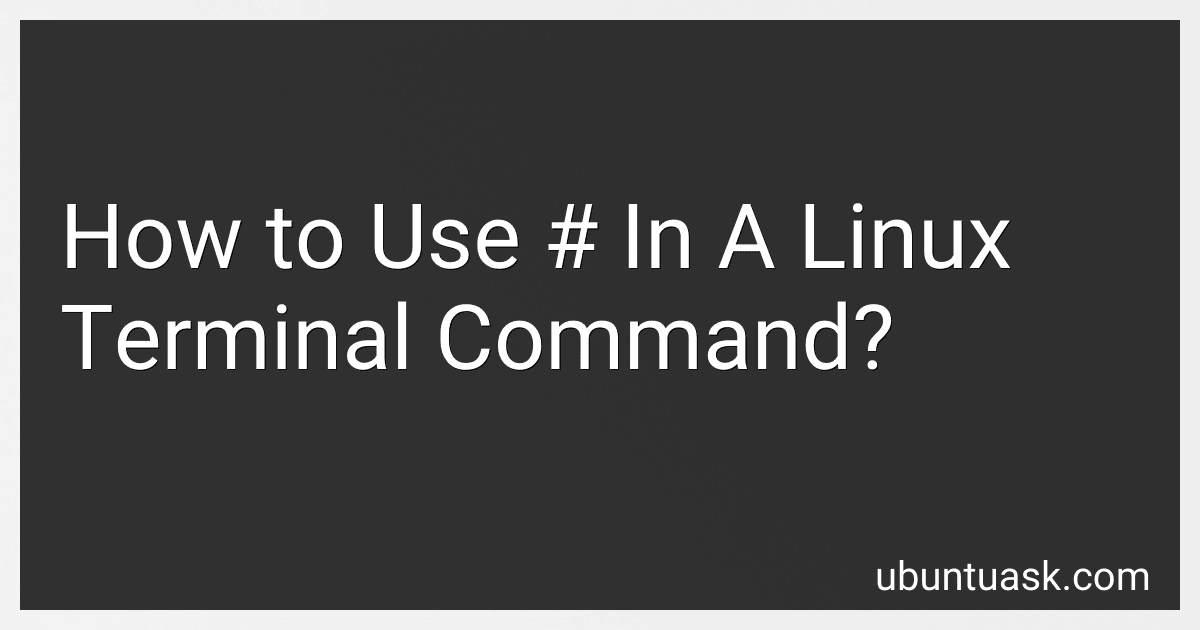 How to Use # In A Linux Terminal Command? image