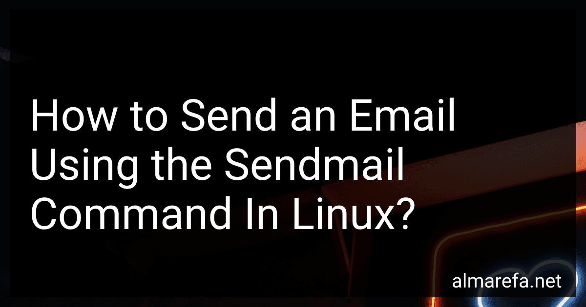 How to Send an Email Using the Sendmail Command In Linux? image