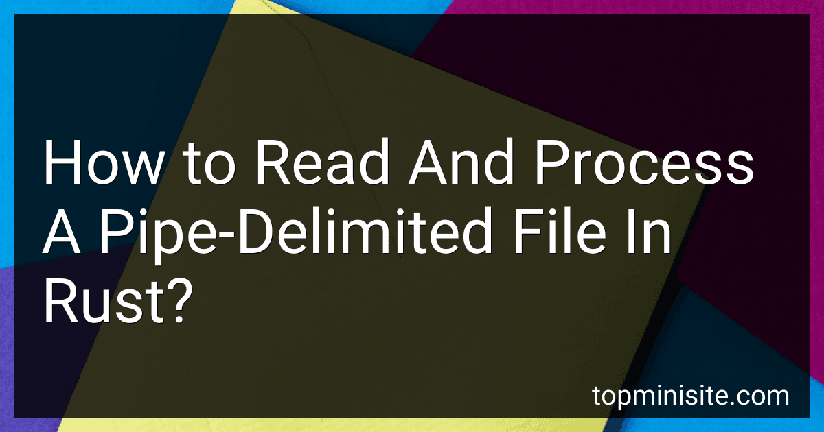 How to Read And Process A Pipe-Delimited File In Rust? image