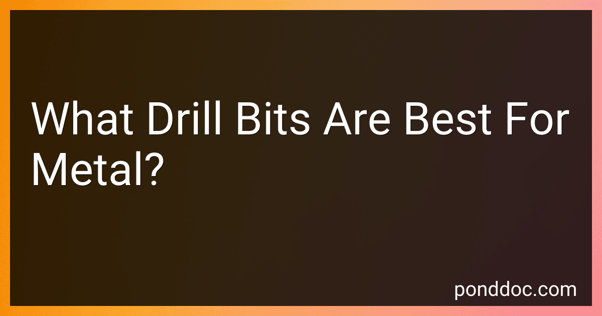 What Drill Bits Are Best For Metal? image