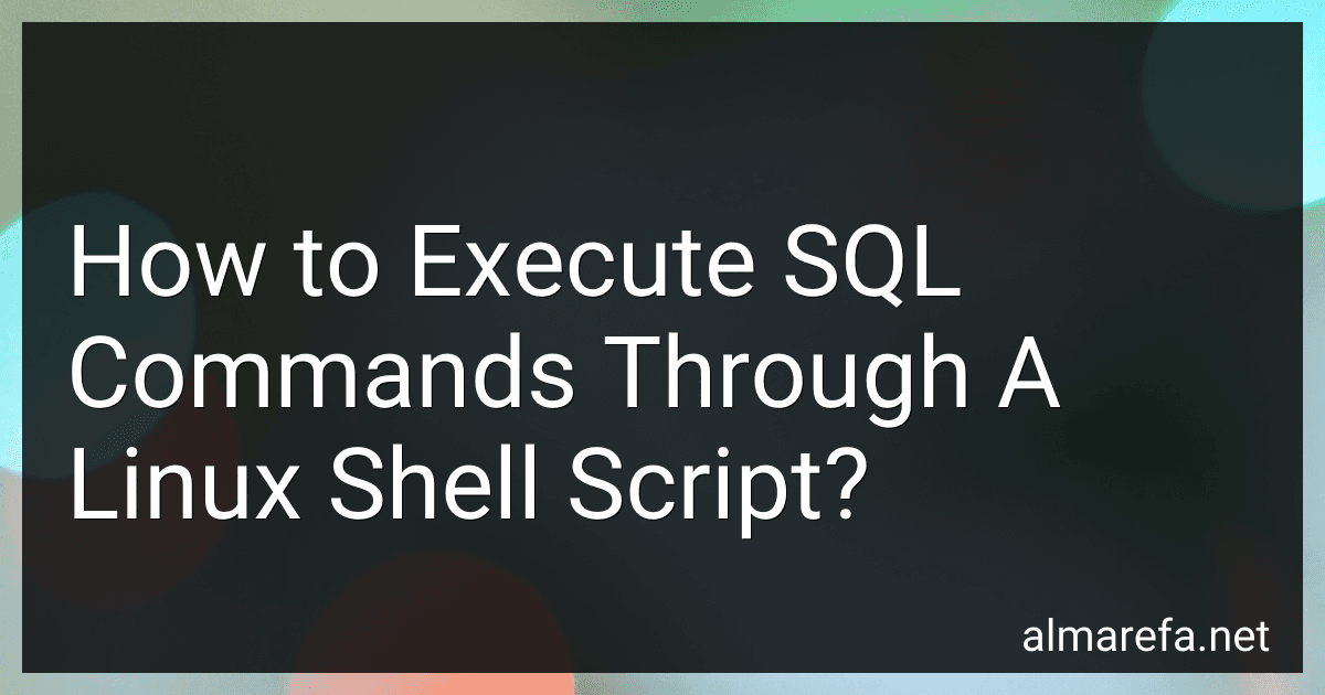 How to Execute SQL Commands Through A Linux Shell Script? image