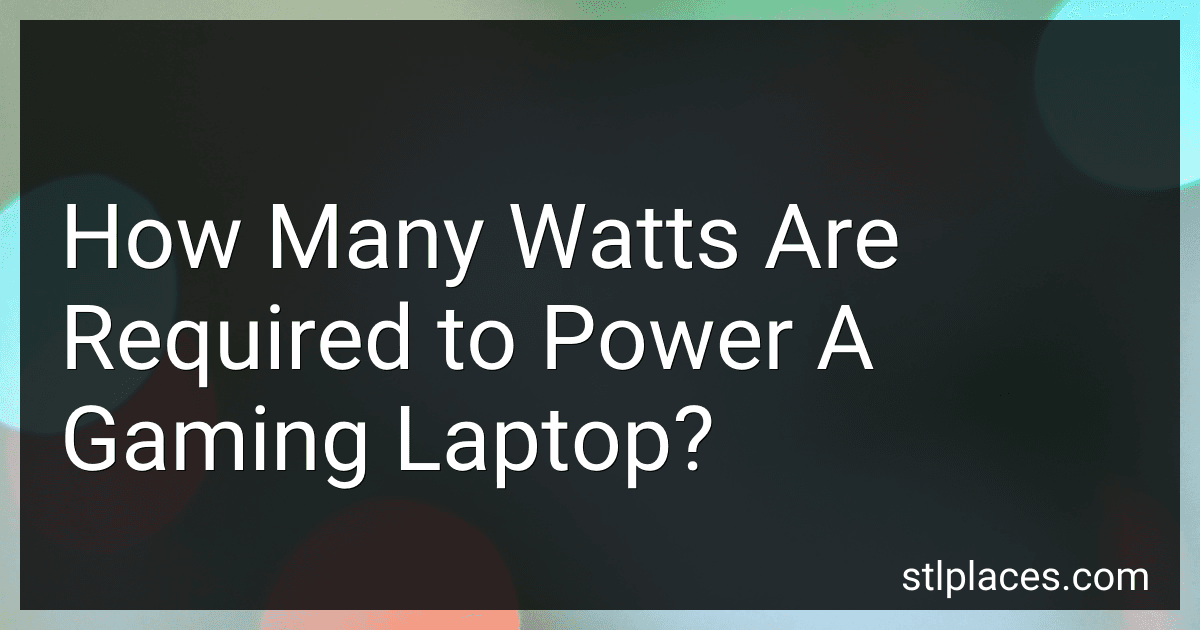 How Many Watts Are Required to Power A Gaming Laptop? image