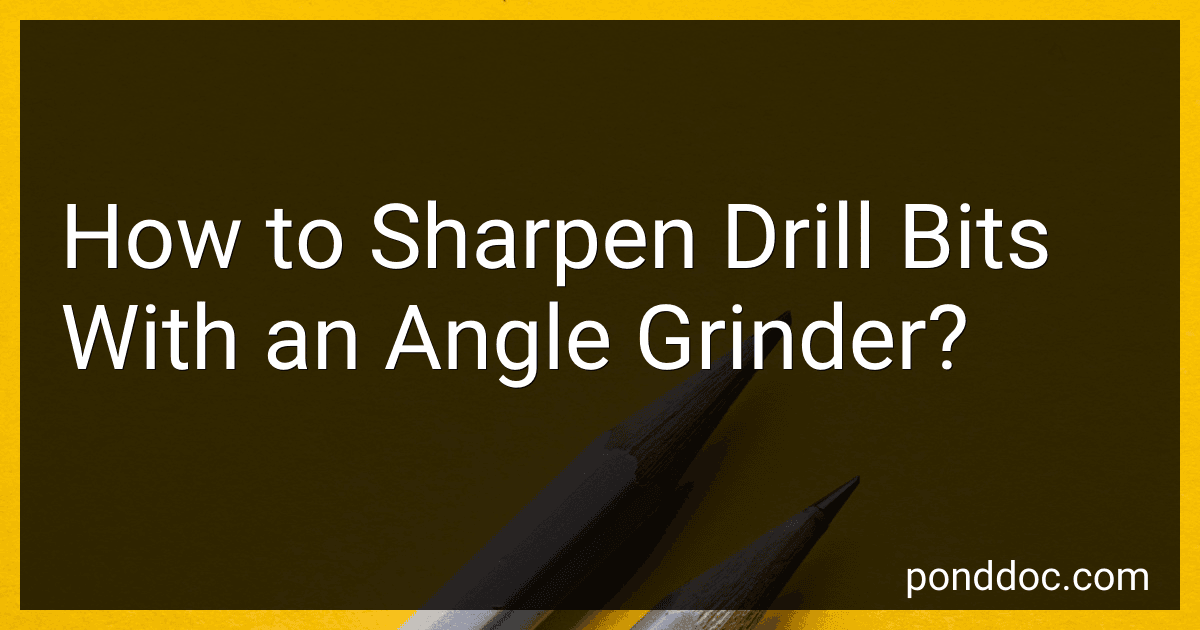 How to Sharpen Drill Bits With an Angle Grinder? image