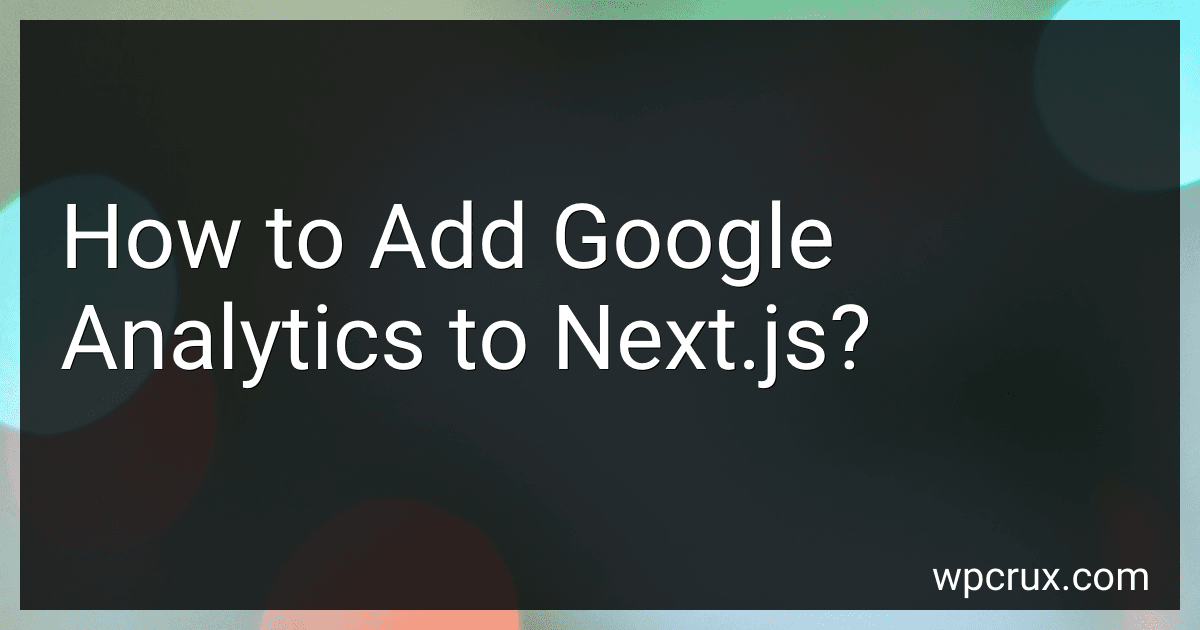 How to Add Google Analytics to Next.js? image