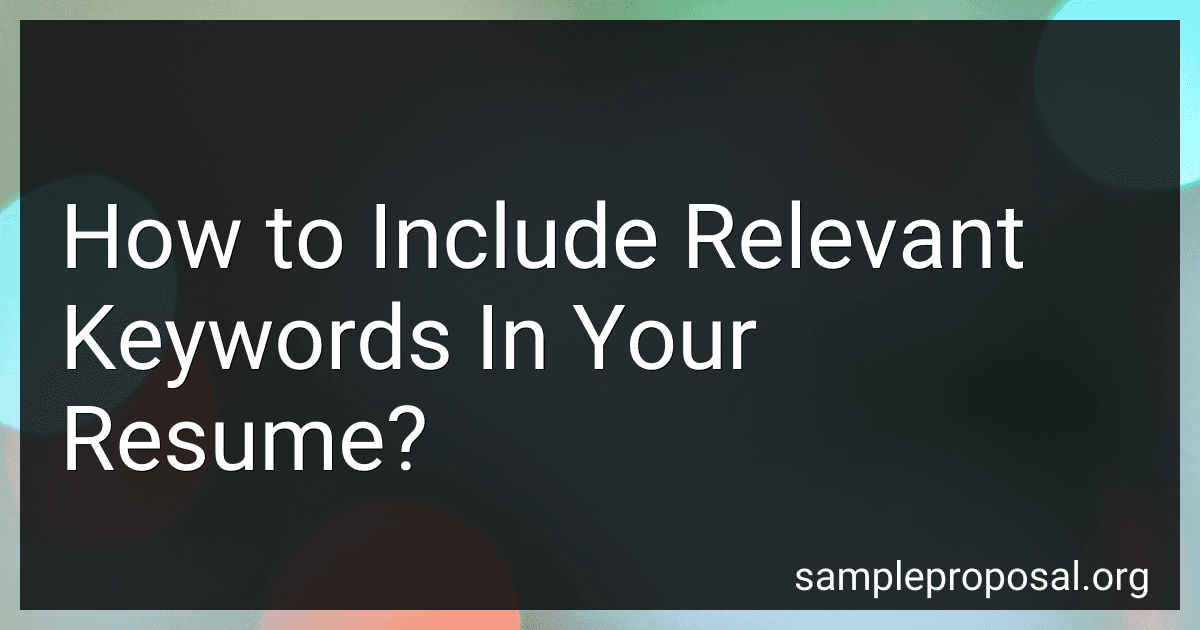 How to Include Relevant Keywords In Your Resume? image