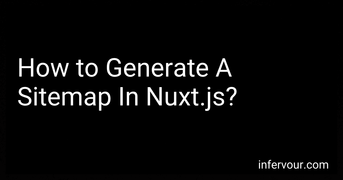 How to Generate A Sitemap In Nuxt.js? image