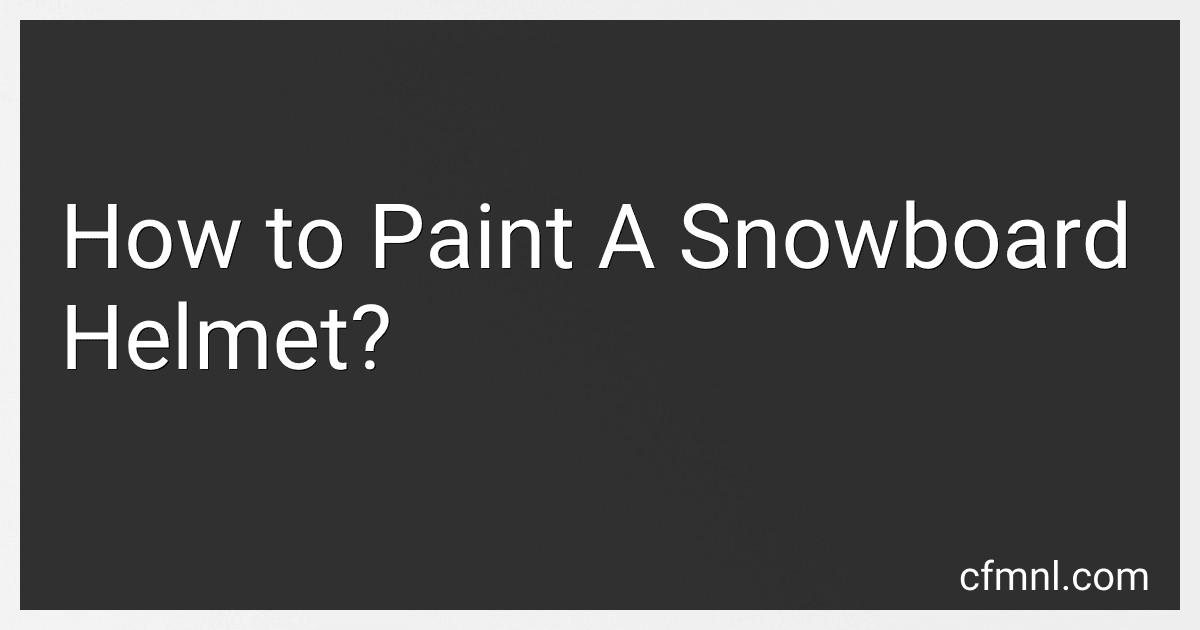How to Paint A Snowboard Helmet? preview