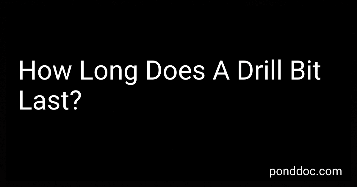 How Long Does A Drill Bit Last? image