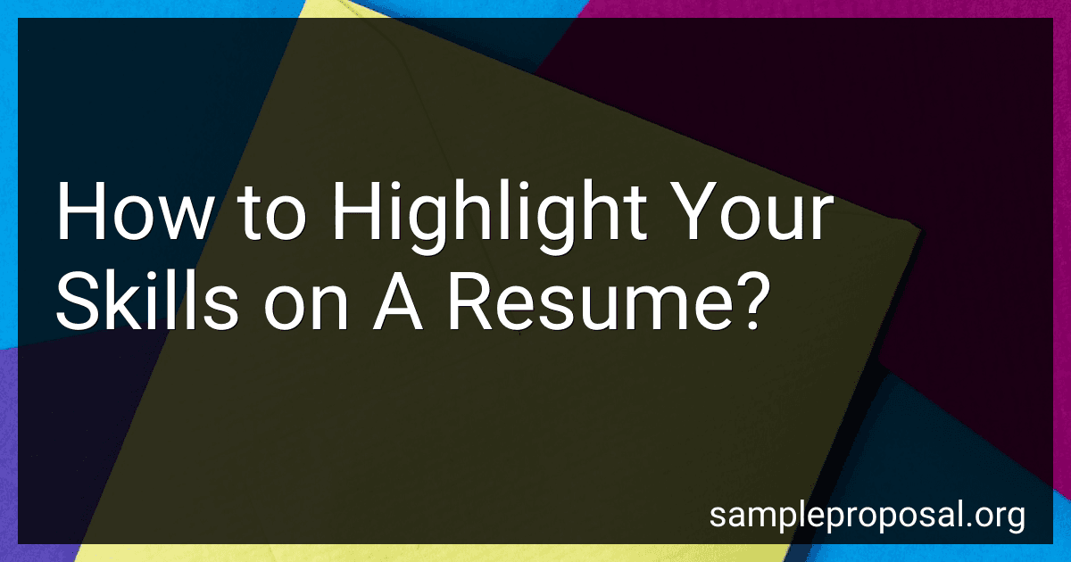 How to Highlight Your Skills on A Resume? image