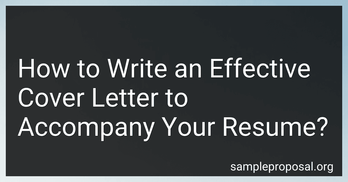 How to Write an Effective Cover Letter to Accompany Your Resume? image