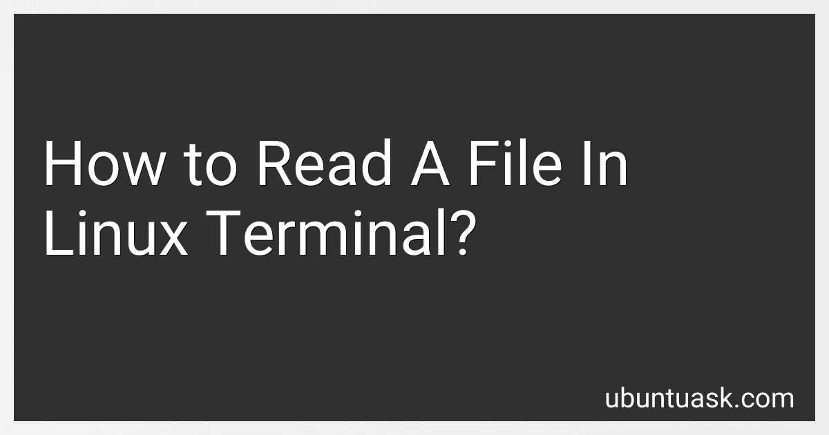 How to Read A File In Linux Terminal? image