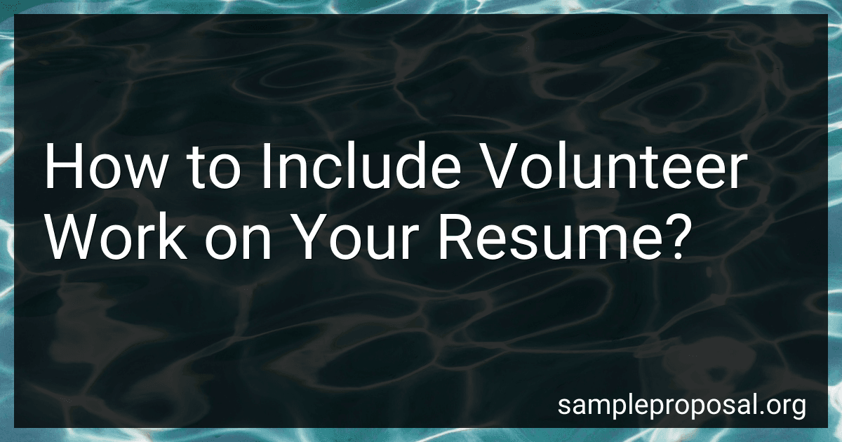 How to Include Volunteer Work on Your Resume? image