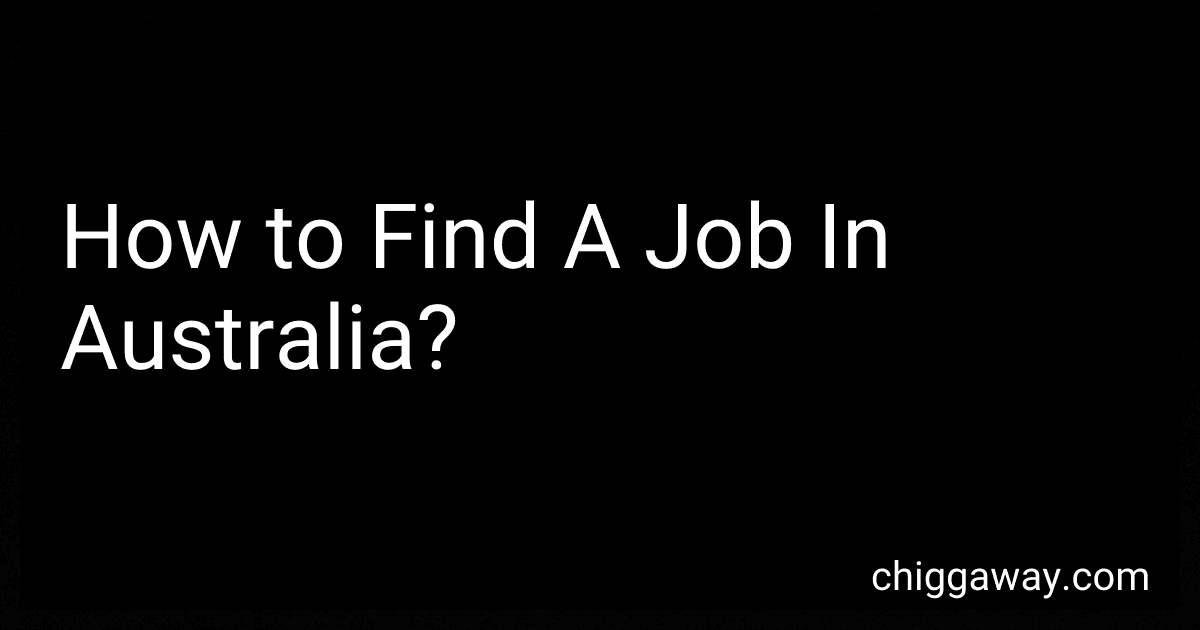 How to Find A Job In Australia? image