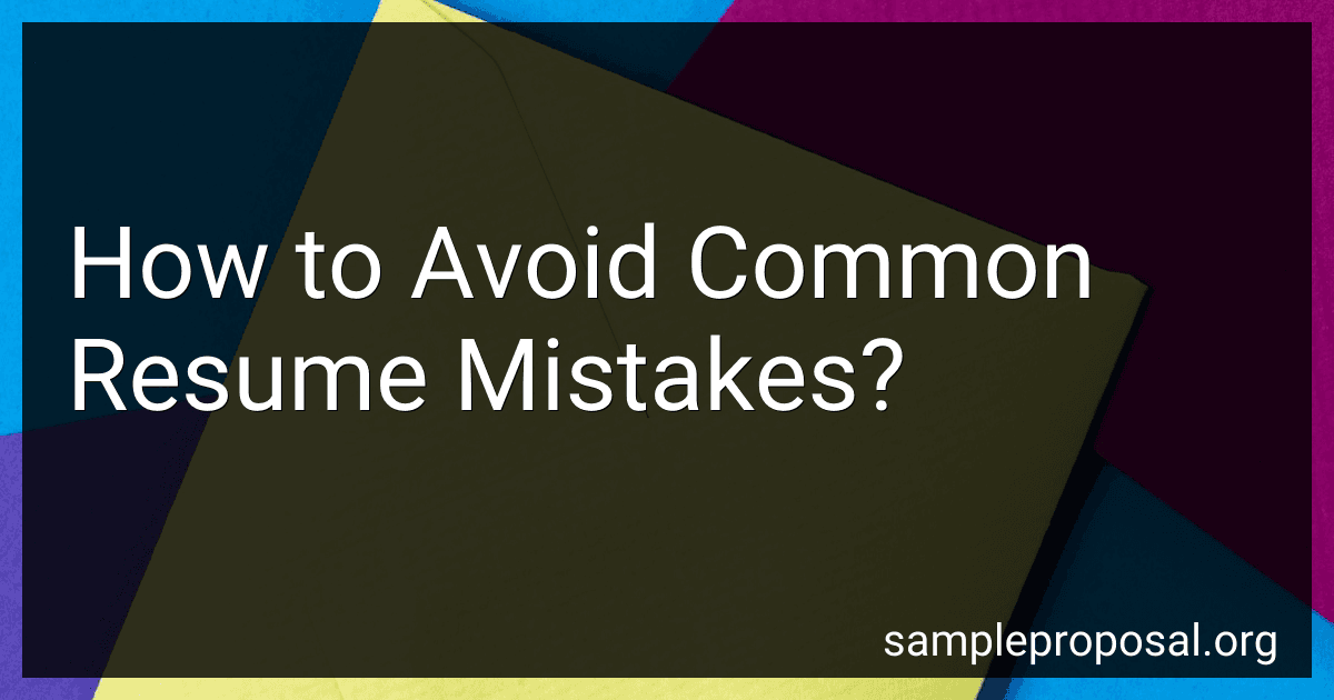 How to Avoid Common Resume Mistakes? image