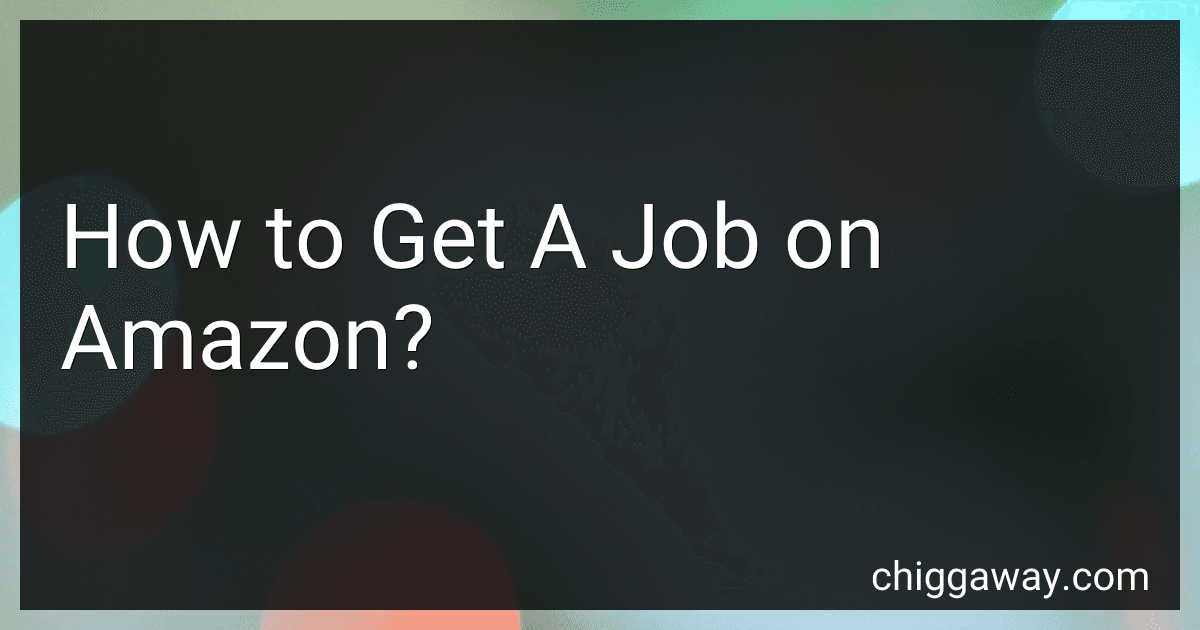 How to Get A Job on Amazon? image