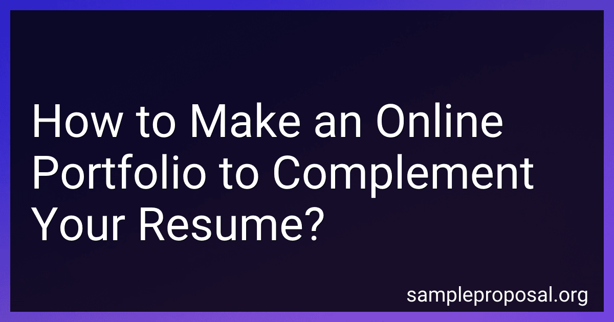 How to Make an Online Portfolio to Complement Your Resume? image