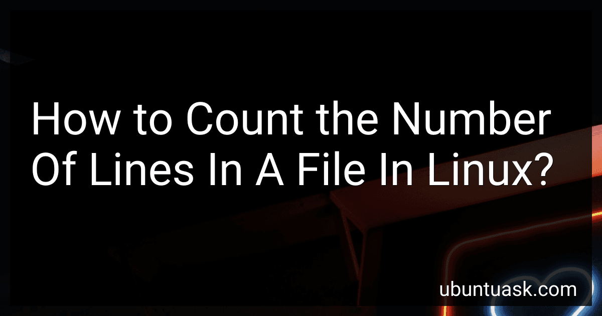 How to Count the Number Of Lines In A File In Linux? image