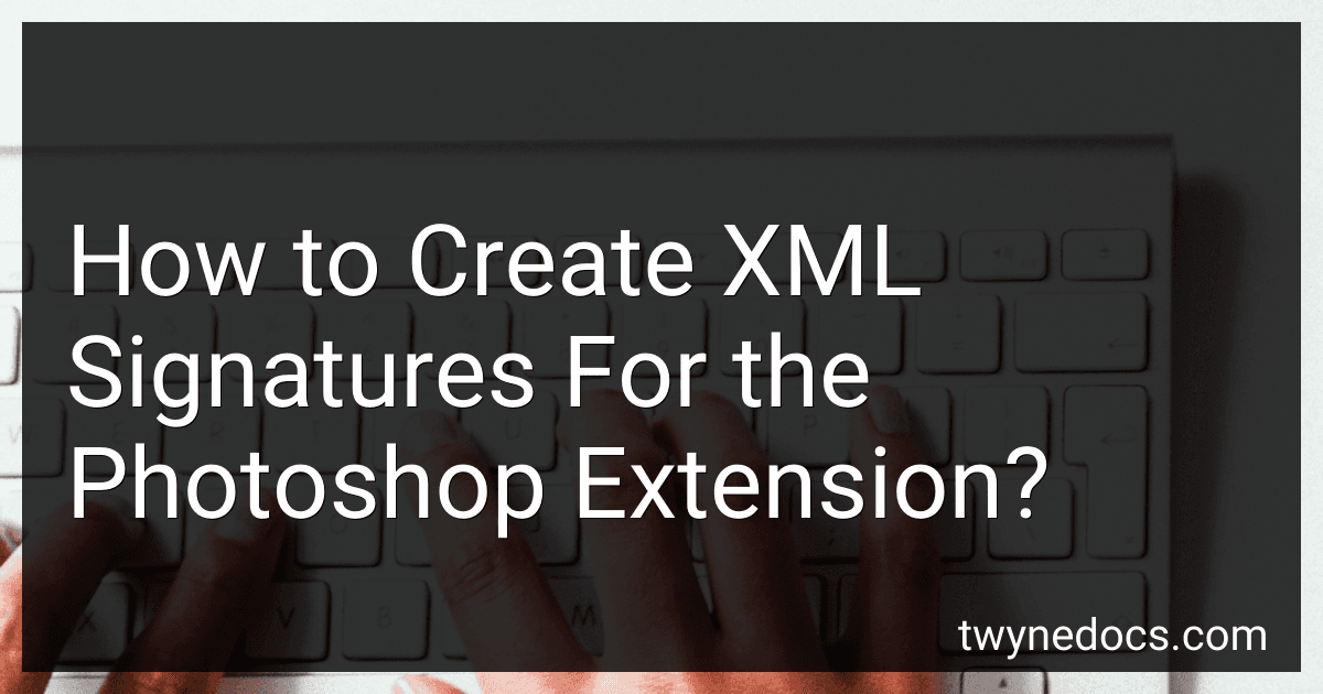 How to Create XML Signatures For the Photoshop Extension? image