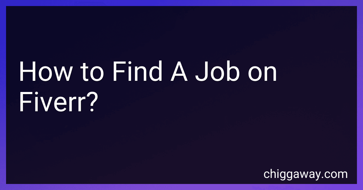 How to Find A Job on Fiverr? preview